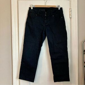 Talbots Signature Crop Straight Leg Jeans Women's 8/29 Black